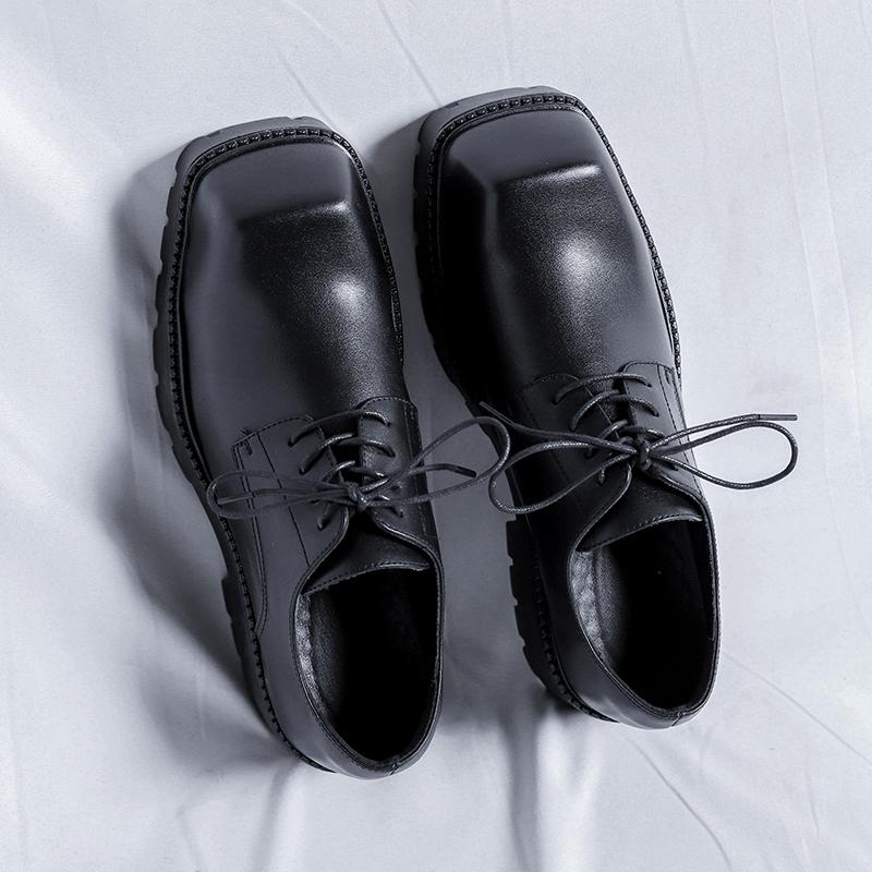 Pánské společenské boty Osobnostní trend Paty Kožené Svatební boty Pánské ploché kožené Oxfords Společenské boty