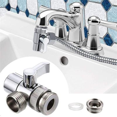 Zweiwege-Wasserhahnanschluss für Toilette, Bidet, Dusche, Küchenarmatur-Adapter, Badezimmer-Spülbecken-Splitter, Umstellventil, Wasserhahn, Küchenzubehör