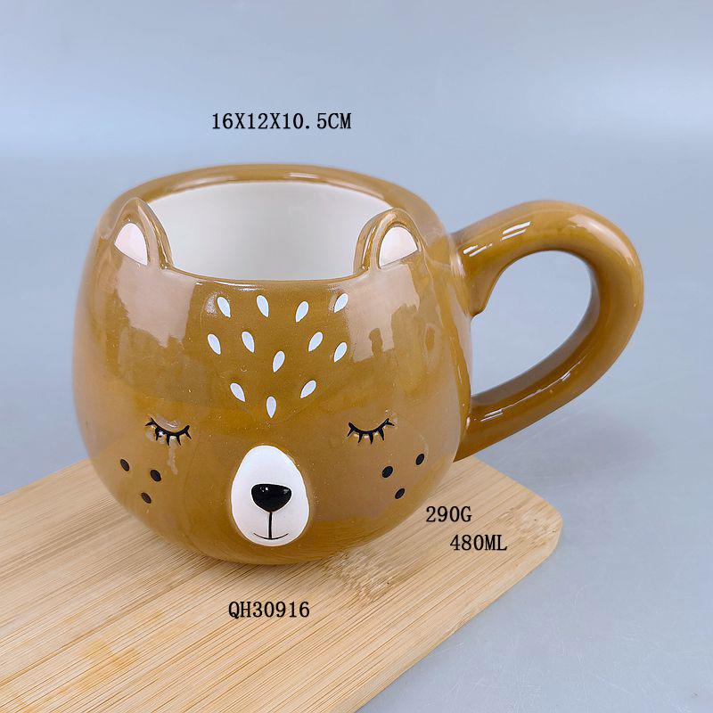 Cartoon Cow Ceramic Cup, Cute Souvenir, Creative Animal Drinking Cup, High Appearance Level Dolomite Mug