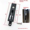 Aluminum Alloy Kitchen Balcony Sliding Buckle Lock Seat Screw Sliding Window Lock Seat Lock Nail Accessories