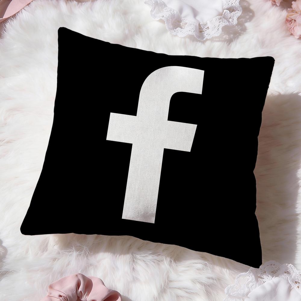 Classic Logo F-facebook Cushion Cover Premium Comfort Reversible Pillow Cove -Two In One Design for Any Room & Car Interior