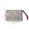 Korean Dot Love Canvas Coin Wallet Portable Mini Makeup Bag Simple Fabric Zipper Coin Purse Key Earphone ID Bag Kids Cute Purse