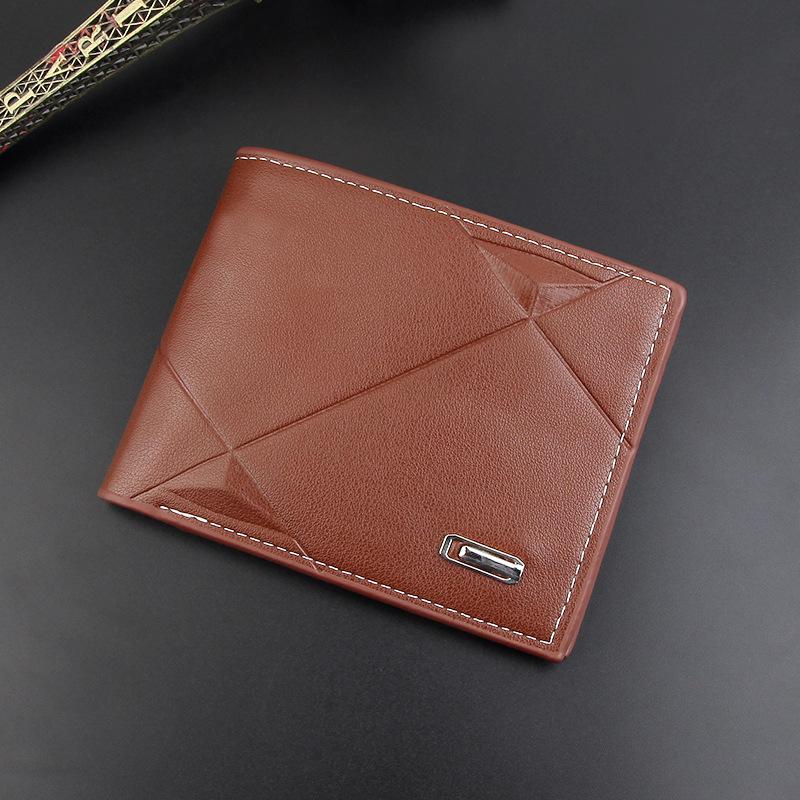 2022 Men's Slim Leather Wallet: Short, Multi-Card Slot, Youthful Billfold and Multi-Functional Card Holder