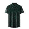 Men's Summer Ice Silk Short-Sleeve Shirt Thin Loose Fashion Casual Top