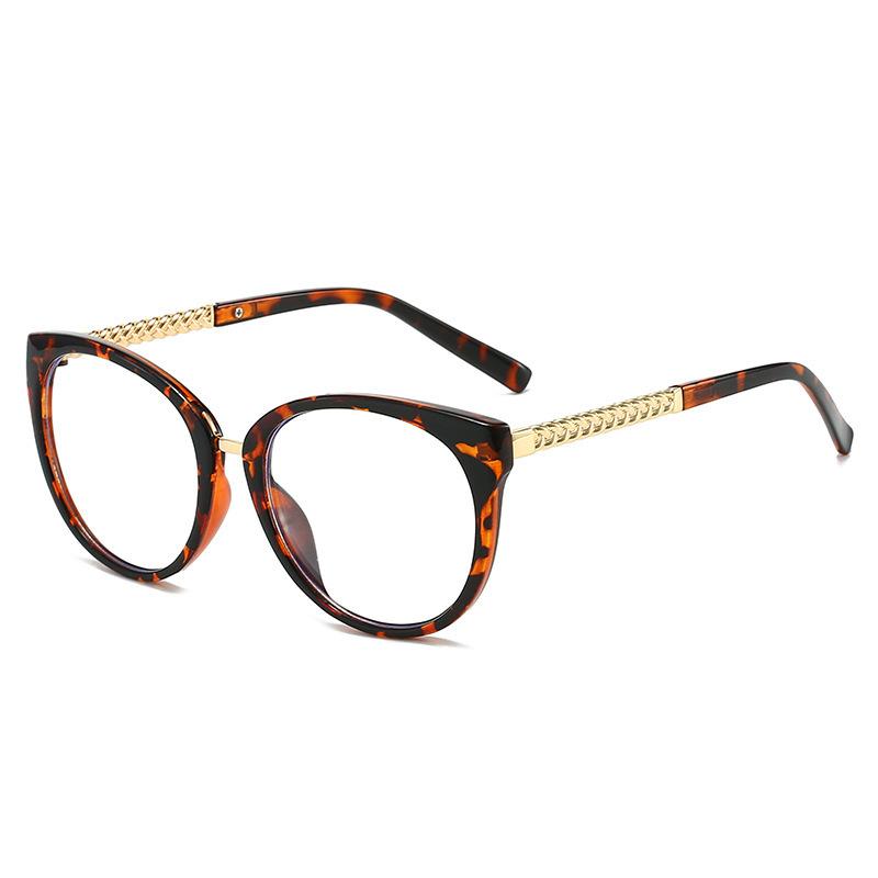 Xiaoxiangfeng twist cat frame glasses frame female plain artifact myopia can be matched with degree square round face frame