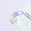 Colorful Fresh Grid Flower Keyring: Cute, Versatile Bag Accessory for Men and Women
