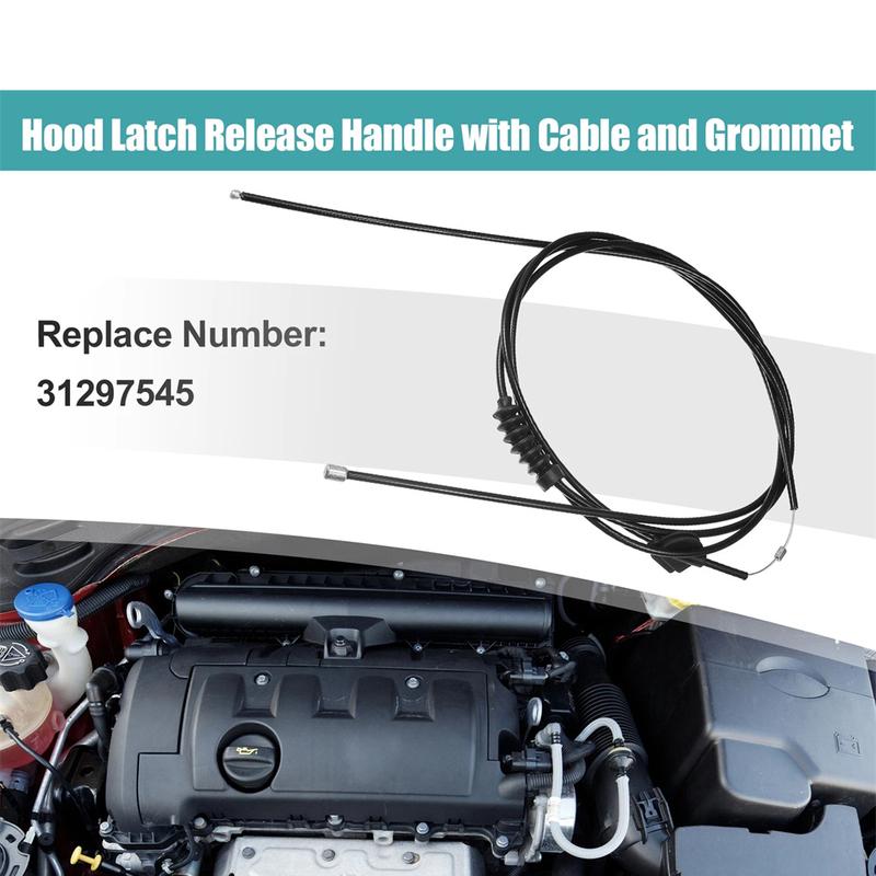 Bonnet Opener Hood Release Cable Hood Latch Replacement Stable Performance Direct Replacement New Condition OEM Compatible