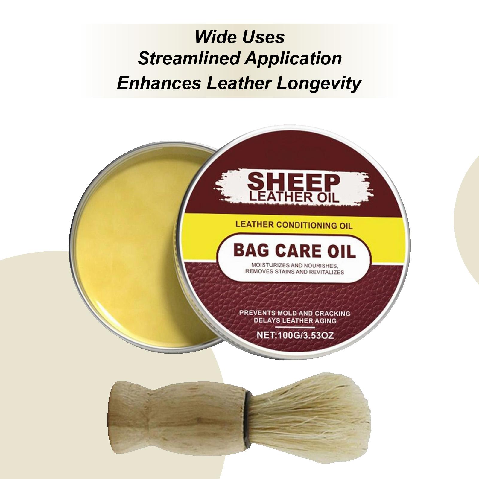 

Boots Leather Conditioner 3.53oz Polish Cleaner Leather Bag Jacket Care Oil Soften Rejuvenate Restore Sunfaded Cracked Cream CN