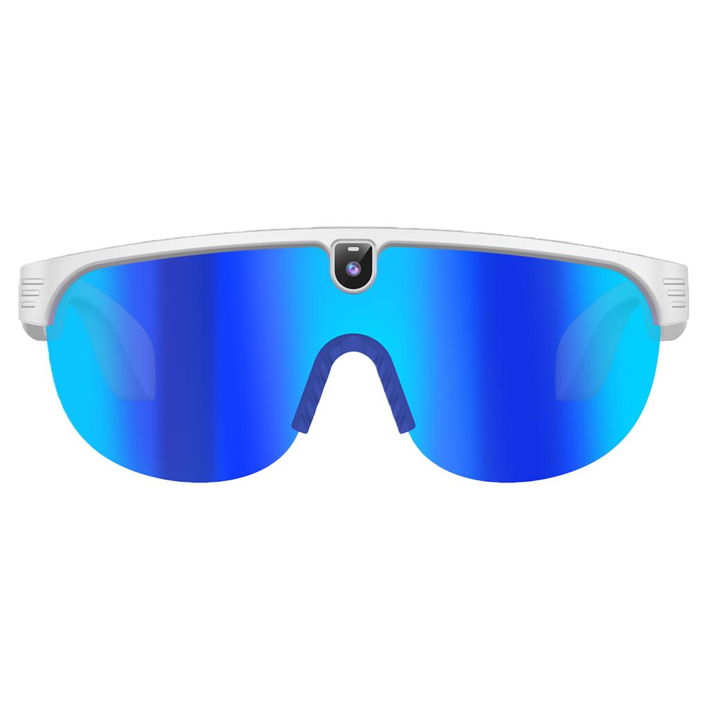 Wireless BT Sunglasses Object Recognition Anti-Glare Protection Goggles AI Photography Sports Glasses for Hiking Camping