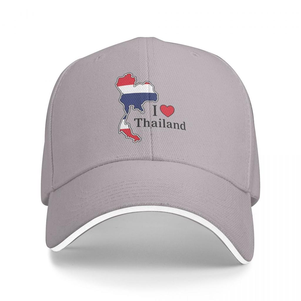 I Love Thailand Baseball Caps Snapback Baseball Hats Breathable Casual Casquette Outdoor Unisex