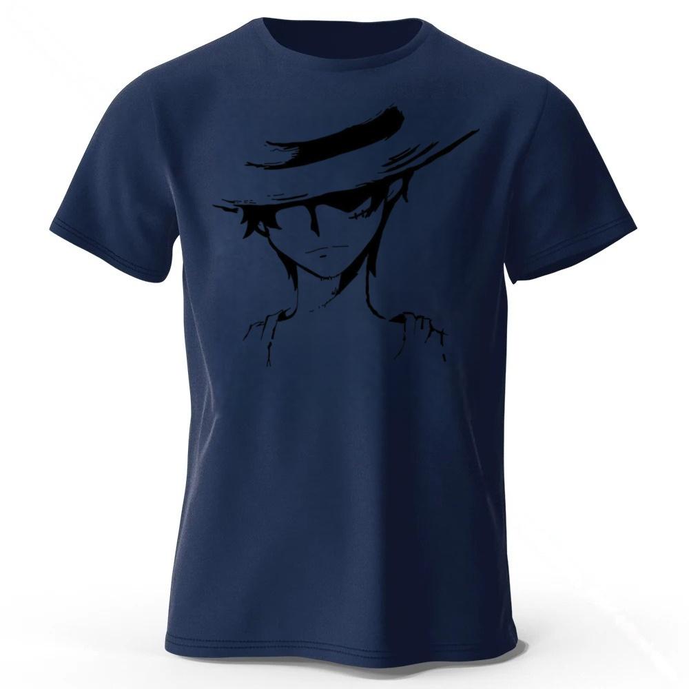2026 Neues One Piece Luffy Reine Baumwolle Kurzarm Herren und Damen Modische Streetwear Übergröße Locker Sport T-Shirt