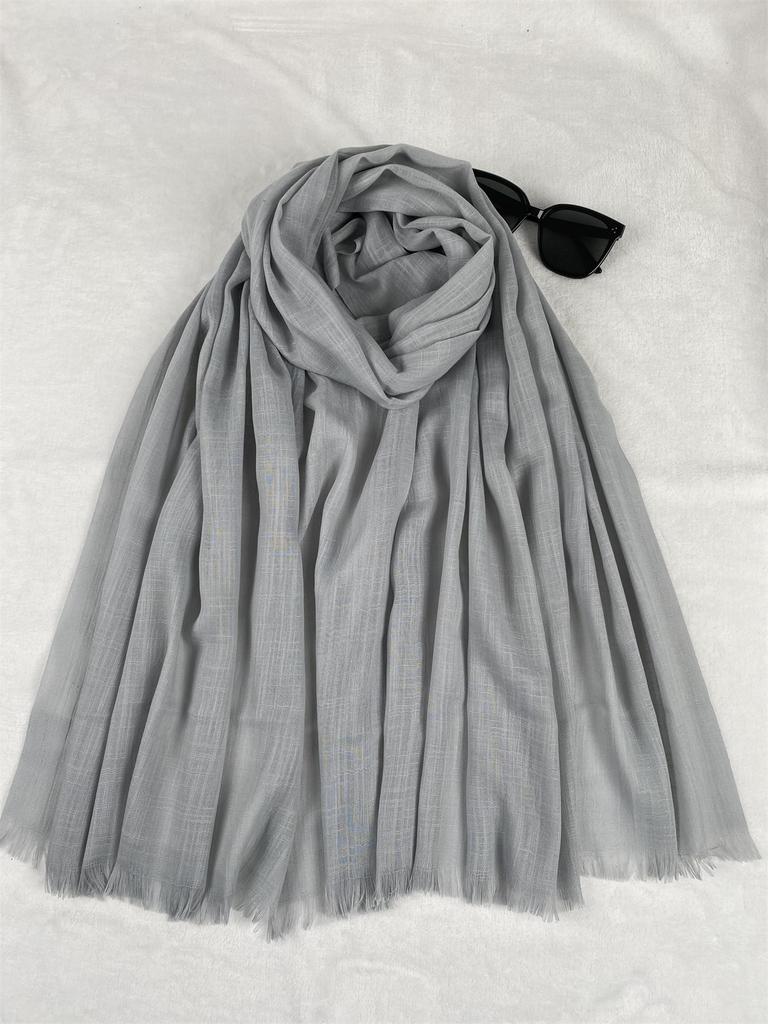 New Muslim Modal Hijab Rayon Shawls For Women Plain Scarf Big Size Headscarf Wraps Islamic Turban Headband