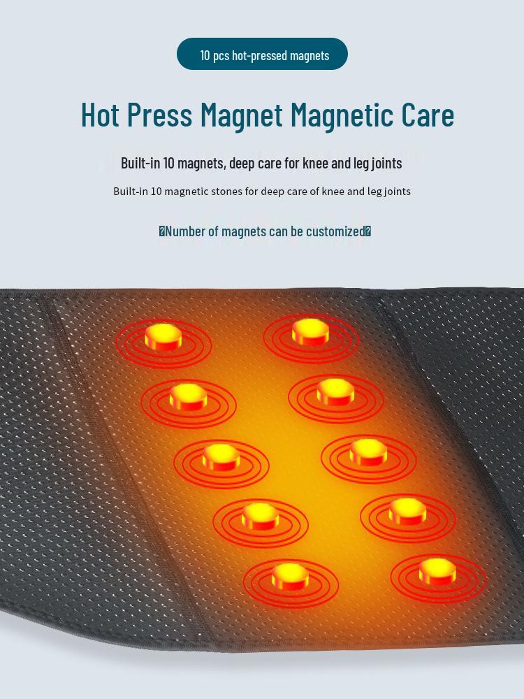 Magnetic Thermal Knee Protection Pads for Middle-Aged & Elderly with Adjustable Straps