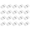 Uxcell Flat Push Knob for Straight Slide for Guitar Console Shaft Black and 20pcs Potentiometer, Plastic, Volume, Bass, 8x1mm/0.31x0.04" Insertion,