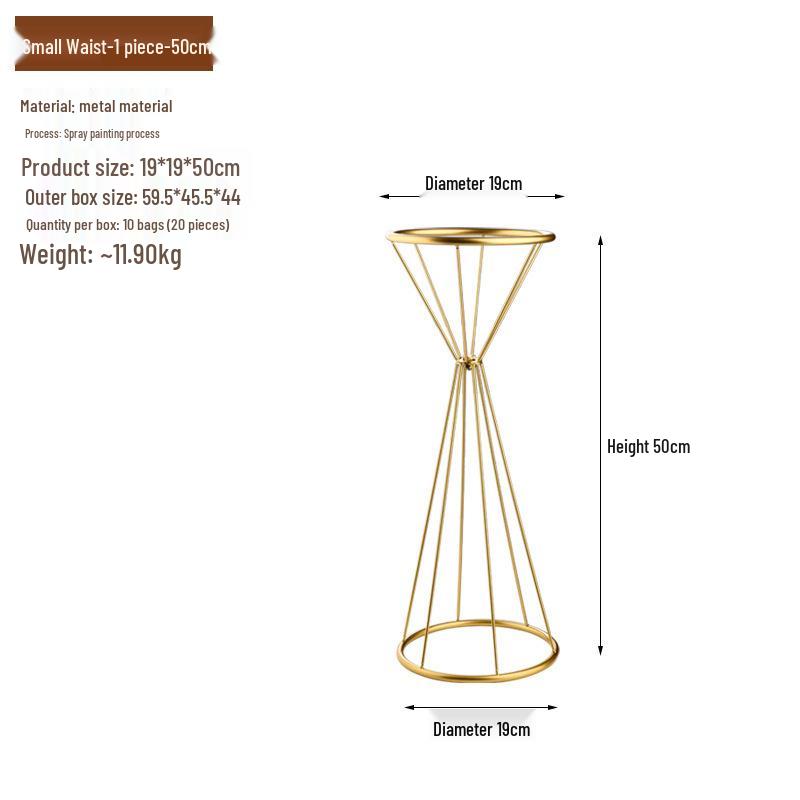Metal Tabletop Floral Arrangement Stand for Weddings and Events