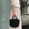 Tote Bag for Mini Made In Canvas Mini Tote [BRILLIANT COLORS] Women, Small, Lightweight, Canvas, Japan, (black)
