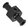 Fuel Pressure Gauge Adapter T Shape 3Celsius8in Hose Port 1Celsius8in NPT Fitting   Auto Parts