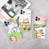 1pc Cute Cartoon Line Dog Maltese Phone Case For IPhone 17 16 15 14 11 12 13 Mini Pro XS Max Plus Funda Shell