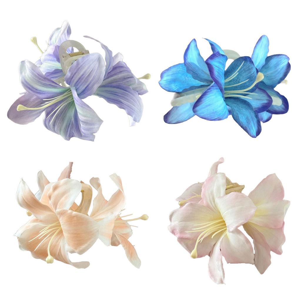 Eye Catching Floral Hair Clip Fashion Hair Accessory Adding A Touch Of Styles To Any Outfit Without Damaging Hair