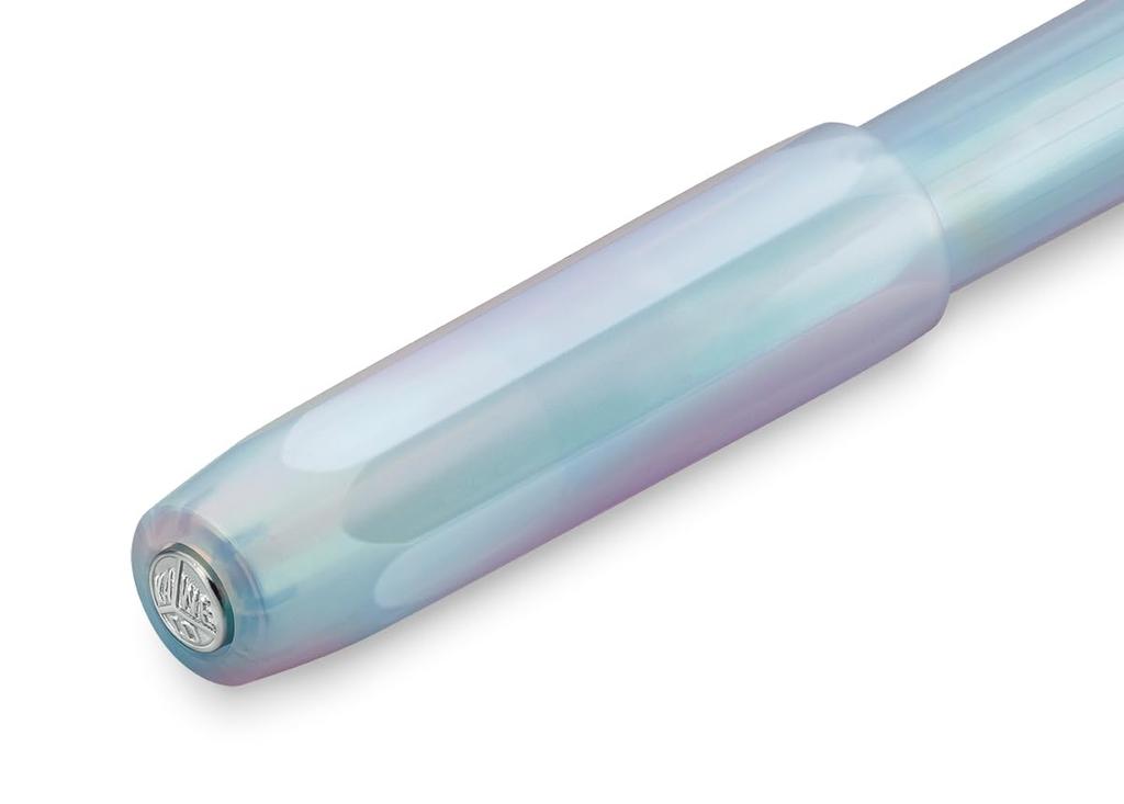 Kaweco PERKEO Fountain Iridescent Premium School Fountain Ink Cartridge Reservoir F Pen, Pearl, Pen, Compatible, Pen, 6.1-inch, Nib (Fine)
