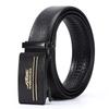 Belt Men'S Casual Business Belt Automatic Buckle Cowhide Medium Green Belt