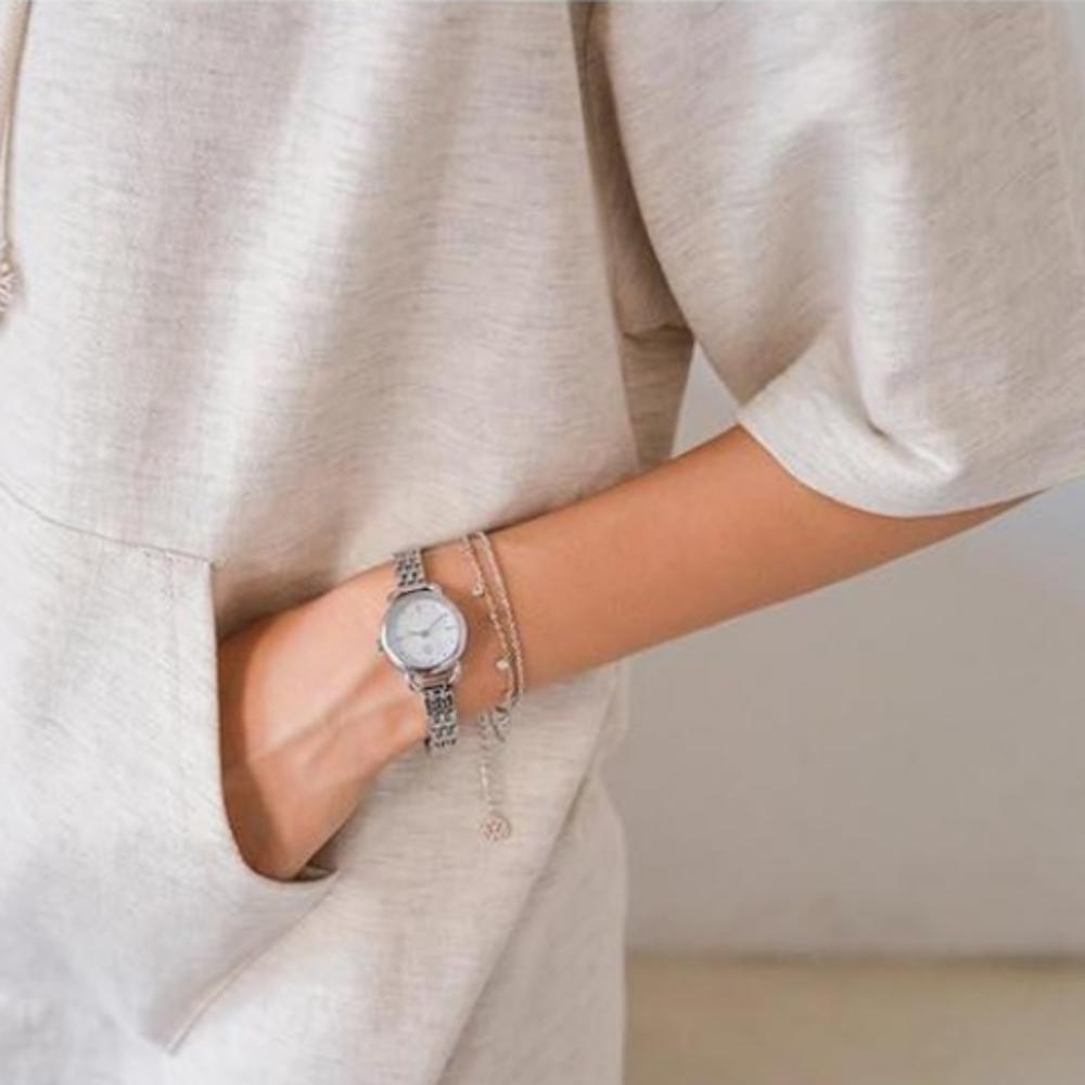 Ensemble Montre Métal Pierre de Diamant Volkswagen + Bracelet