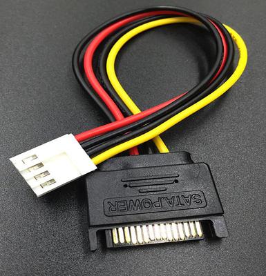 SATA Power Cable: 4PIN To 15PIN Adapter