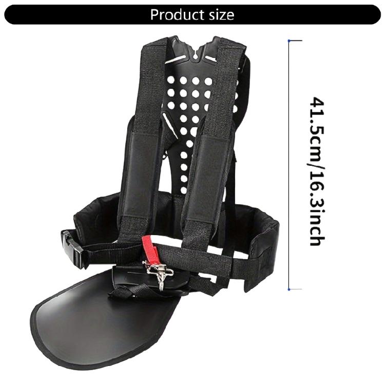 High Strengthes Lawn Mower Support Harness 30kg Capacity Breathable Design Lawn Mower Back Support Belt For Extended Use