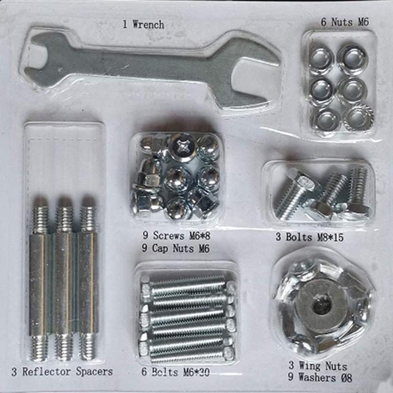 Screws Nut Heaters Tool Kit Patios Heaters Replacement Parts Complete Bolt & Nut Set For Heaters Hardware Accessories