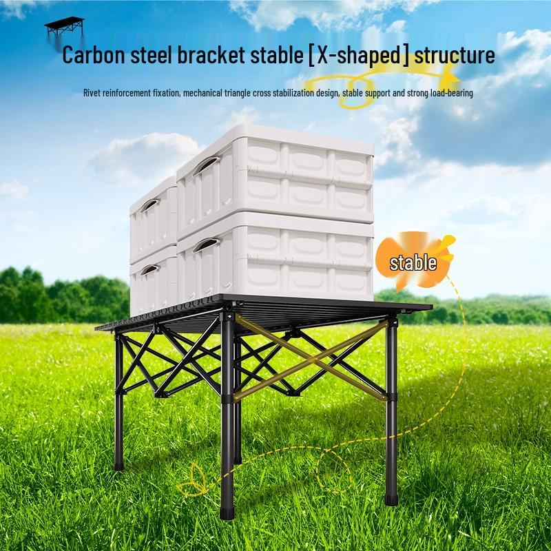 Portable Folding Roll-Up Camping Table and Chair Set - Ideal for Picnics and Barbecues