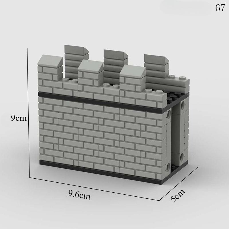 MOC Средневековая Древняя Сторожевая Башня Строительные Блоки Набор Замок Расширение Солдатская Военная Оборонительная База Город Игрушка Для Детей Подарок на День Рождения PDF Instruction