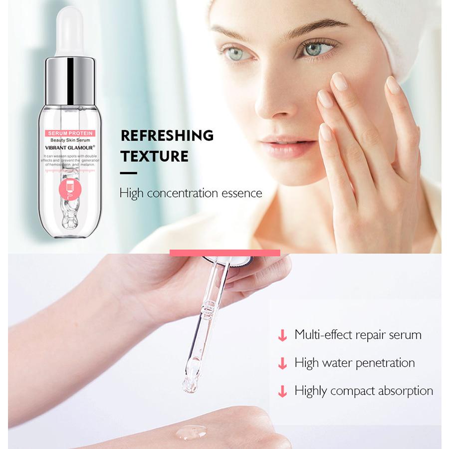 Sérum protéiné visage sérum Anti-rides Essence du visage blanchissant hydratant soins de la peau