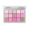 UCANBE Ice Mist 15-Color Eyeshadow Palette: Brightening Pearlescent & Matte, Waterproof, Purple-Pink Tones, Portable.