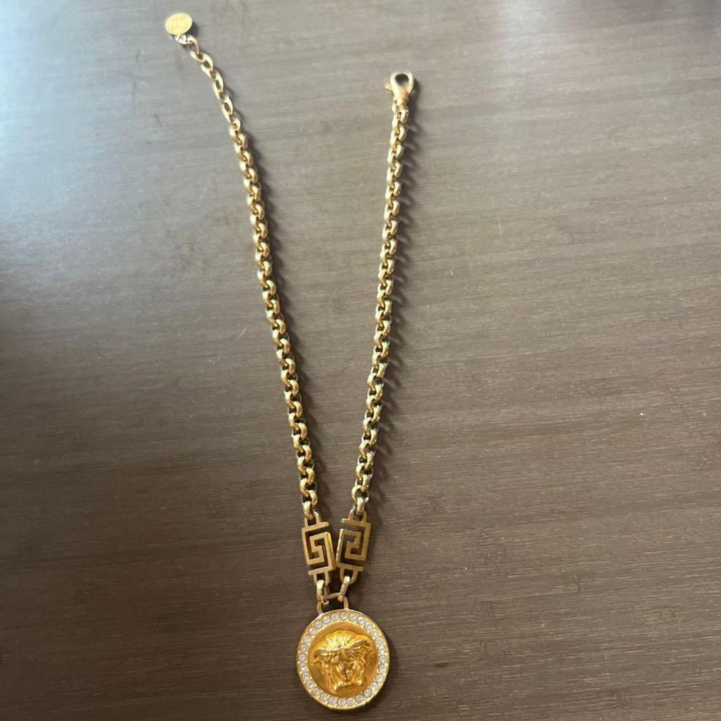 Used VERSACE Medusa Necklace Gold