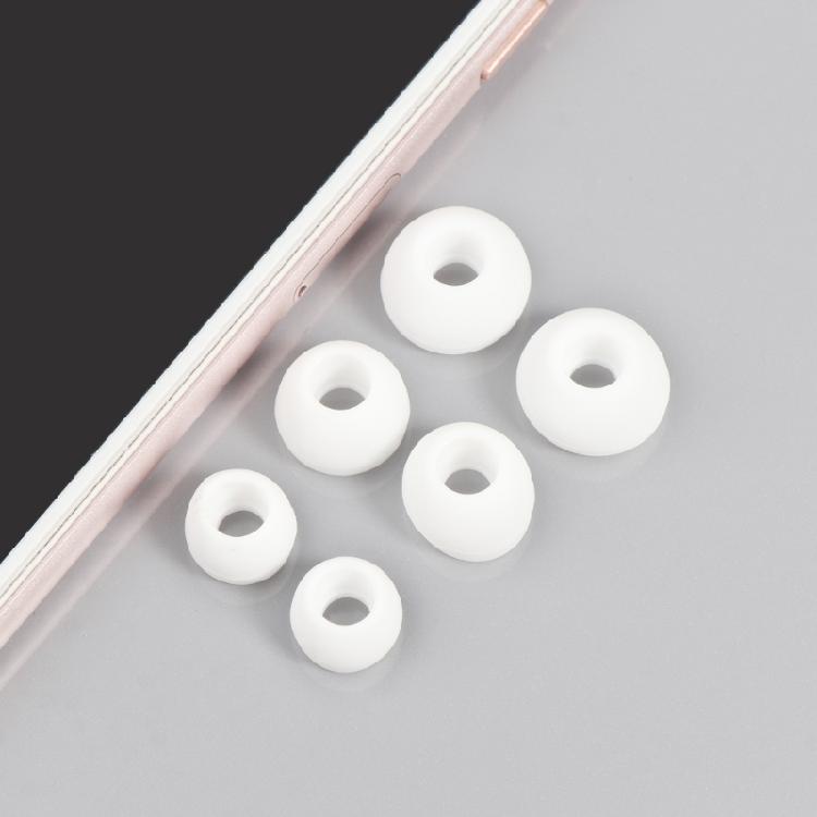 12Pcs Soft Silicon Eartips with 4.5mm Connectors Hole, Fit Most in-Ear Earbud