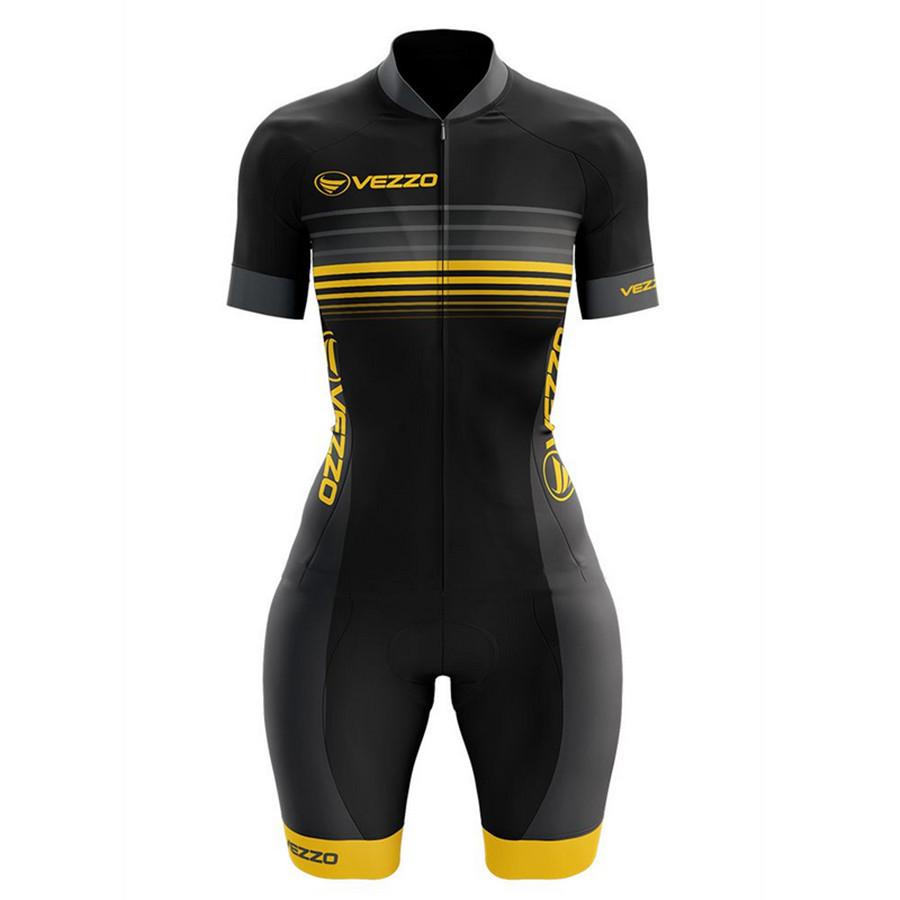 2026 Sommer Atmungsaktives Einteiler Radsportanzug Set Triathlon Einteiler Trägerhose Damen Kurzarm Straßenradanzug S
