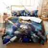 Cool Fate Series Saber Artoria Excalibur Knight HD Print Bedding Set Duvet Cover + 2 Pillowcases Polyester Anime Room Decor