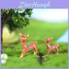 Cute Cartoon Resin Deer Moss Micro Landscape Diy Christmas Craft Material