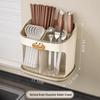 Divided Chopstick and Cutlery Drain Holder