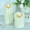 3-Pack Flameless LED Candle with Remote 3D Wick Real Wax Paraffin Candle Operated LED Candles Festive Christmas Decoration