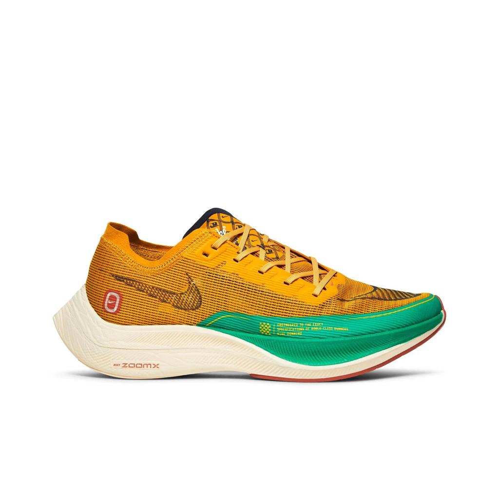 Nike ZoomX Vaporfly NEXT% 2 'Темная сера Стадионный зеленый' (унисекс) Темно-сернистый / Стадионный зеленый / Светло-сиенна / Грозовой синий Беговая обувь
