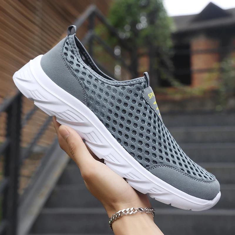 Men Shoes Lightweight Sneakers Mesh Breathable Tennis Shoes High Quality Comfortable Outdoor Lace Up Running Shoes for Men