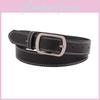 Elegant Pu Leather Belt For Women And Men With Pin Buckle In Classic Black And White Styles
