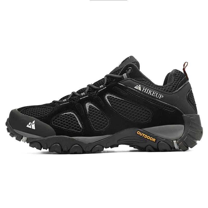 HIKEUP Herrenschuhe Atmungsaktiv Spritzwassergeschützt Outdoor Wanderschuhe Bergsteigen Sport Herren Jagd Trekking Sneaker