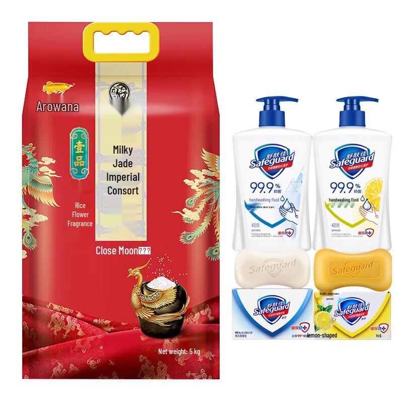 Safeguard Hand Wash & Premium Rice Household Bundle