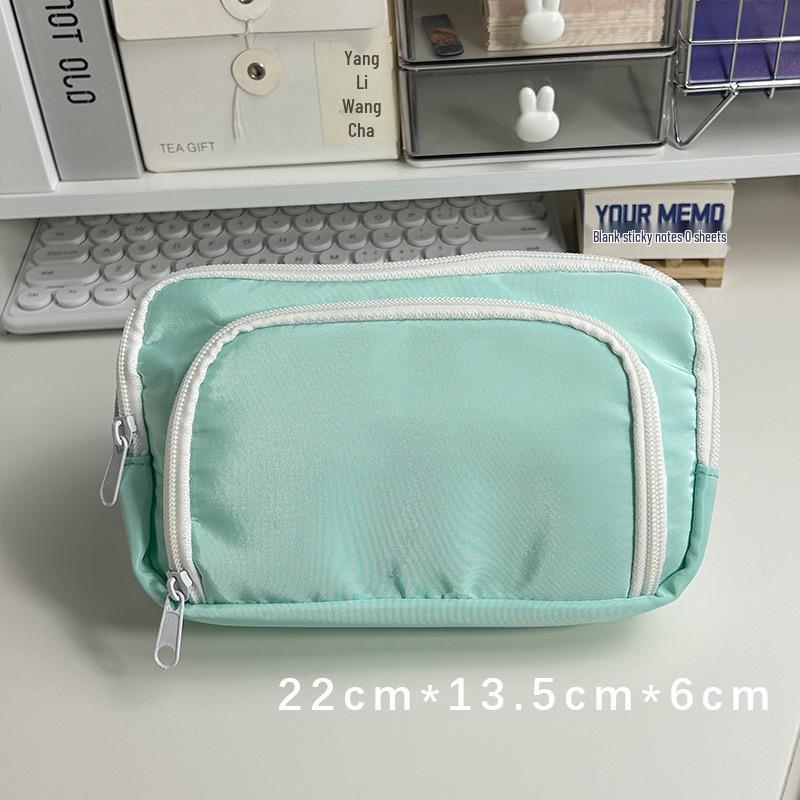 Dual-Layer High-Capacity Pencil Case - Stylish Stationery Bag for Students