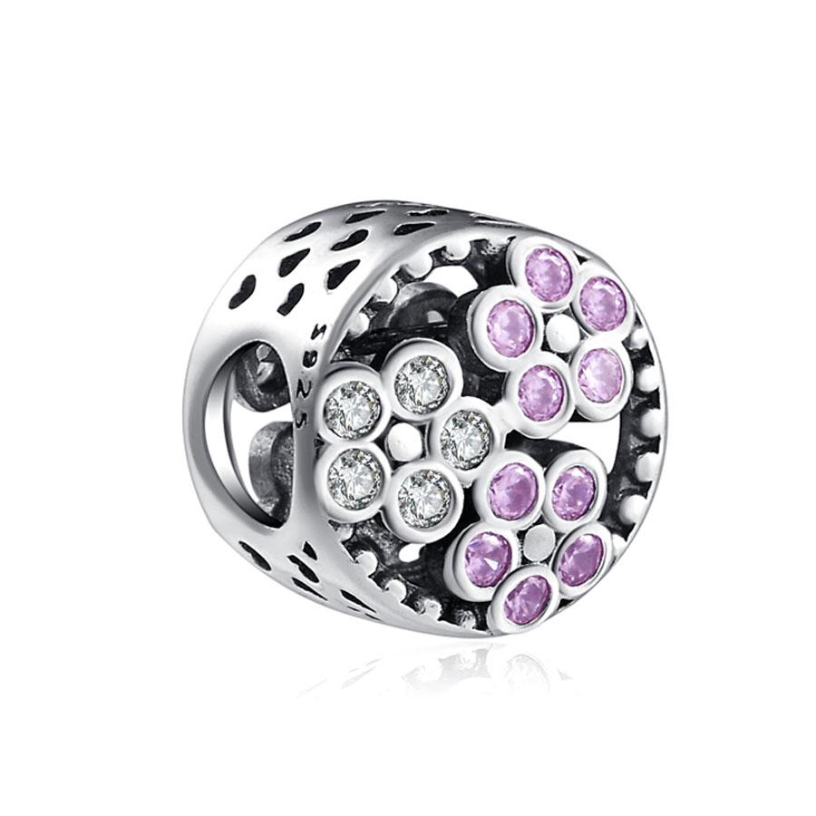 Exquisite925 Silver Flower, Cake Beads Butterfly, Mushroom Exquisite Bracelet Diy Accessories Exquisite Jewelry