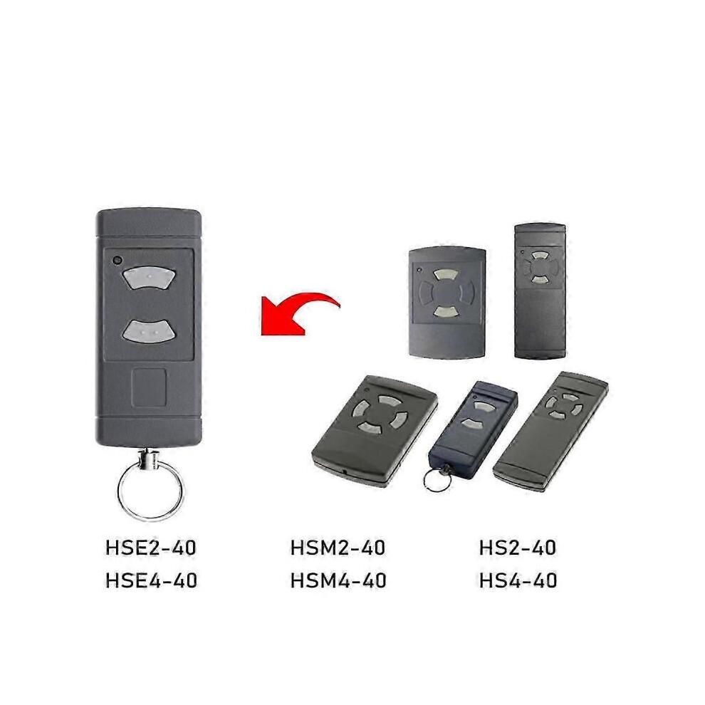 2-Pack Hormann HSE2-40 HS4-40 HSM4-40 40.685 MHz Garage Door Remote Control Manual Mitter