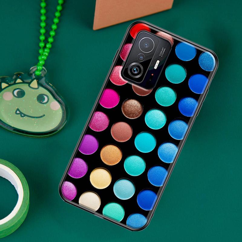 Makeup Eyeshadow Palette Case For POCO F5 X5 X3 Pro X4 F4 GT F3 M5s C40 Cover For Xiaomi 13 12 Lite 11T 12T Pro 12X