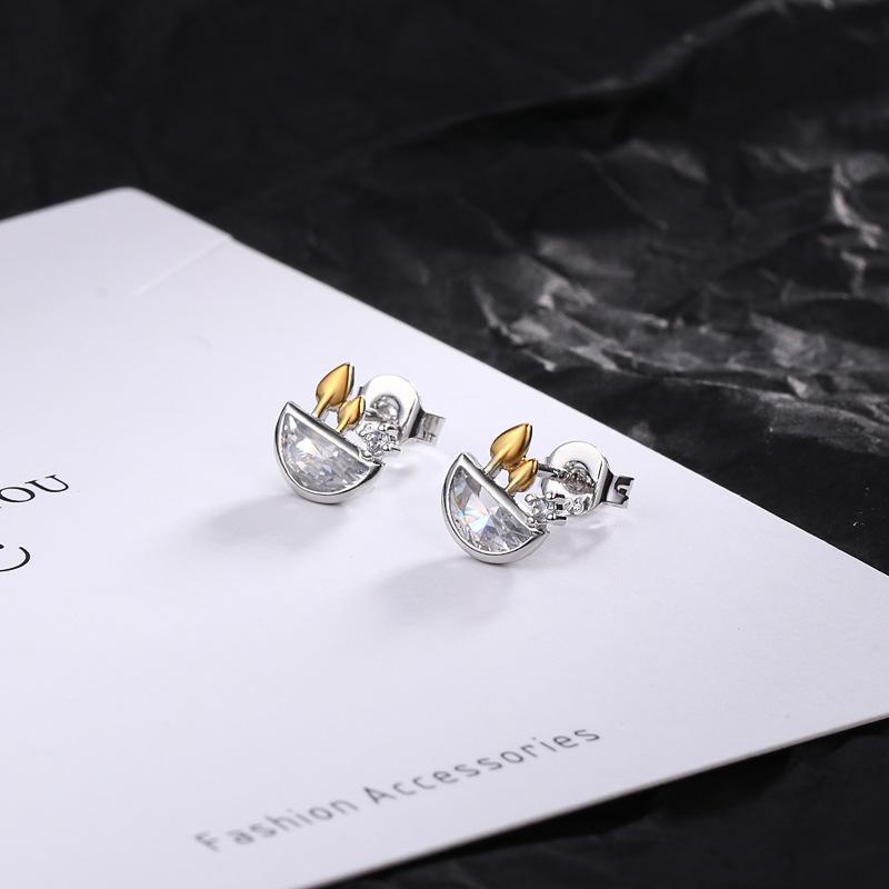 

Круглые круглые серьги с зелеными листьями, цирконовые серьги-гвоздики, ювелирные изделия для модных женщин, подарок